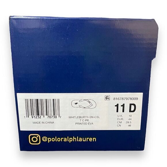 Polo Ralph Lauren Whitlebury II Tiger Camo Print Flip Flop Sandals Mens size 11 - Picture 7 of 7